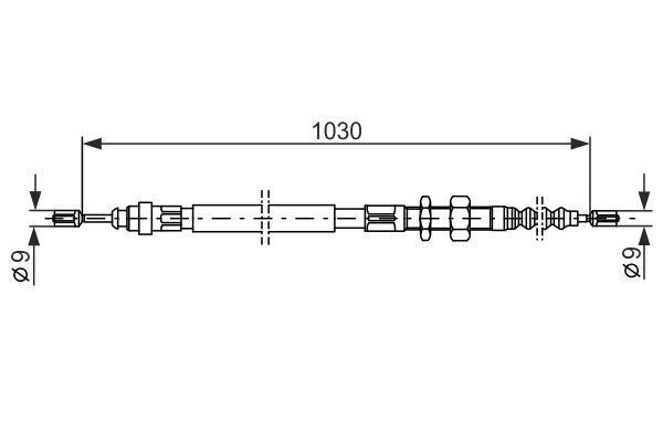 FREN TELİ. 1030 MM
