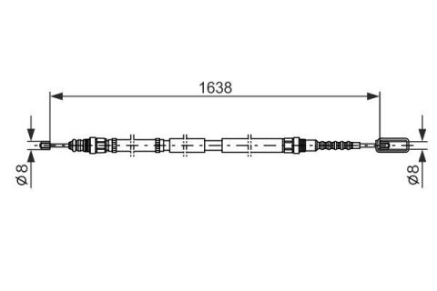 FREN TELİ. 1660 MM