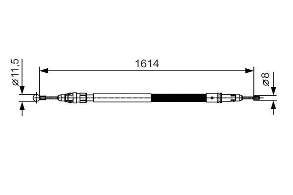 FREN TELİ. 1614 MM