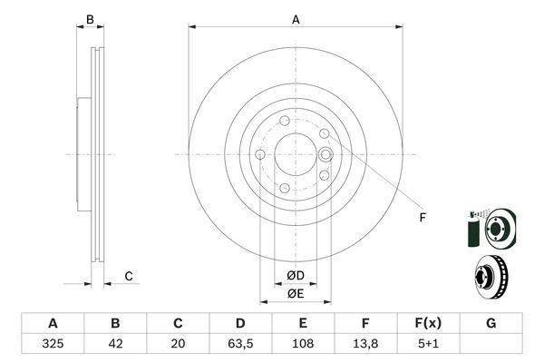 FREN DISKI ARKA HAVALI KAPLAMALI JAGUAR XE X760 XF II X260 2015