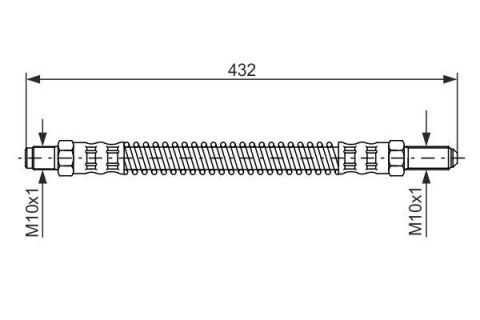FREN HORTUMU. 432.00 MM
