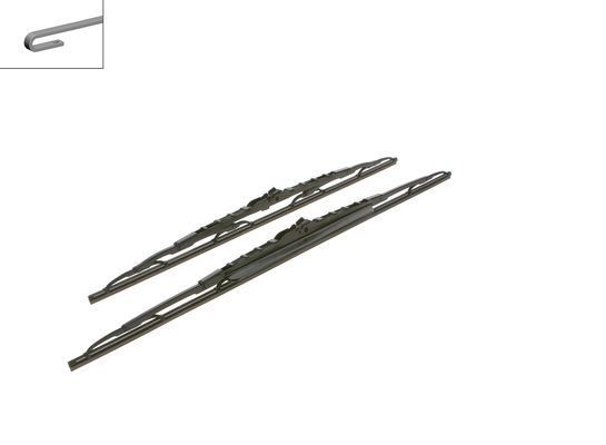 TWİN RÜZGARLIKLI SİLECEK SETİ - 600/550 MM 608 S