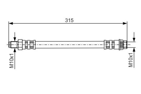 FREN HORTUMU; ÖN. 315.00 MM