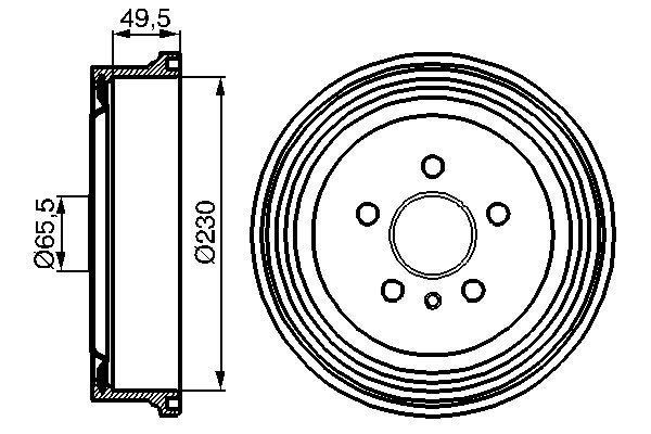 ARKA KAMPANA VECTRA B 1.6-2.0 95-02 - ZAFIRA A 1.6-1.8-2.0 99-05