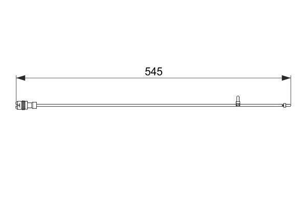 DİSK BALATA İKAZ KABLOSU. 545 MM