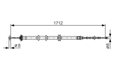 FREN TELİ. 1712 MM
