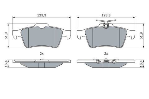 ARKA FREN BALATASI PEUGEOT P508 10 18