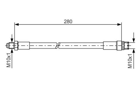 FREN HORTUMU. 280.00 MM