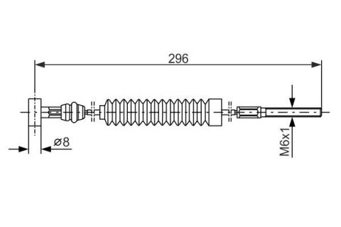 FREN TELİ. 296 MM