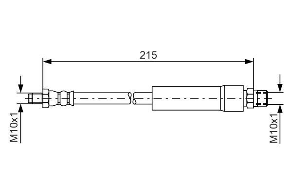 FREN HORTUMU; ARKA. 215.00 MM