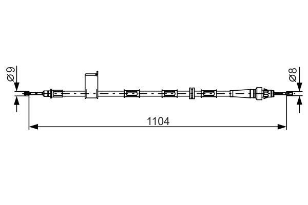 FREN TELİ. 1104 MM