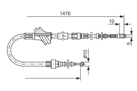 FREN TELİ. 1483 MM