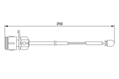 DİSK BALATA İKAZ KABLOSU. ÖN. 210 MM
