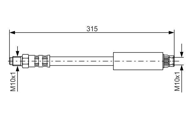 FREN HORTUMU. 315.00 MM