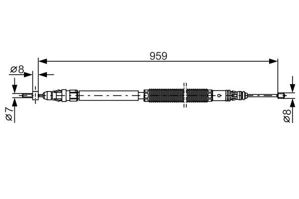 FREN TELİ. 959 MM