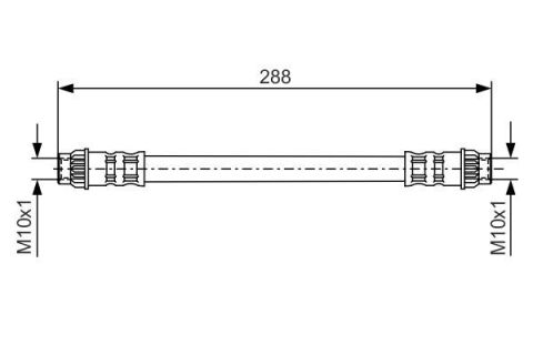 FREN HORTUMU. 288.00 MM