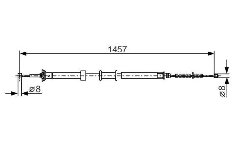 FREN TELİ. 1457 MM