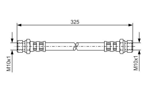 FREN HORTUMU; ARKA. 325.00 MM