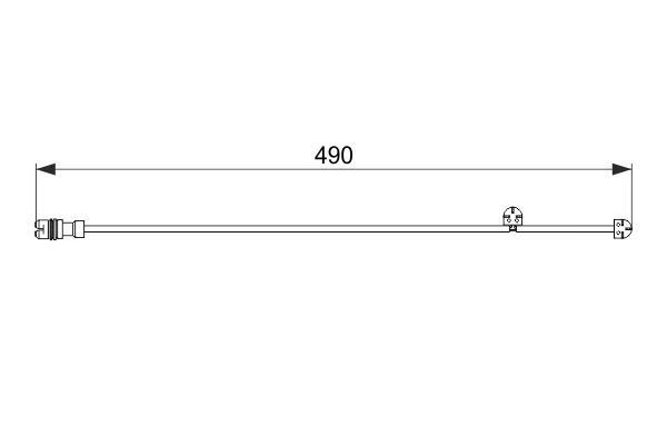 DİSK BALATA İKAZ KABLOSU. 490 MM