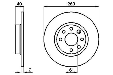 ÖN FREN DISK AYNA VOLVO 440. 460. 480 87 97