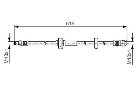 FREN HORTUMU; ÖN. 515.00 MM