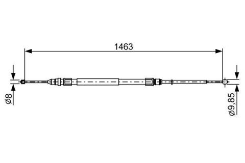 FREN TELİ. 1463 MM