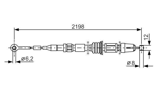 FREN TELİ. 2070 MM