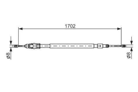 FREN TELİ. 1702 MM
