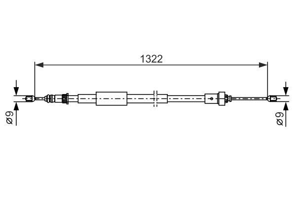 FREN TELİ. 1322 MM