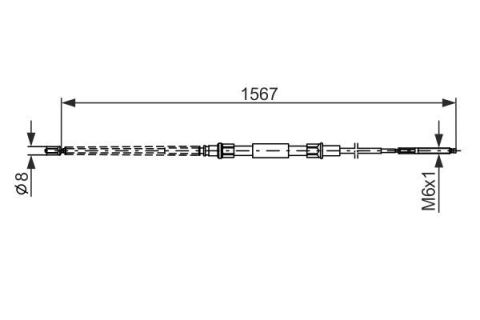 FREN TELİ. 1570 MM