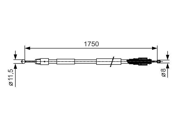 FREN TELİ. 1750 MM