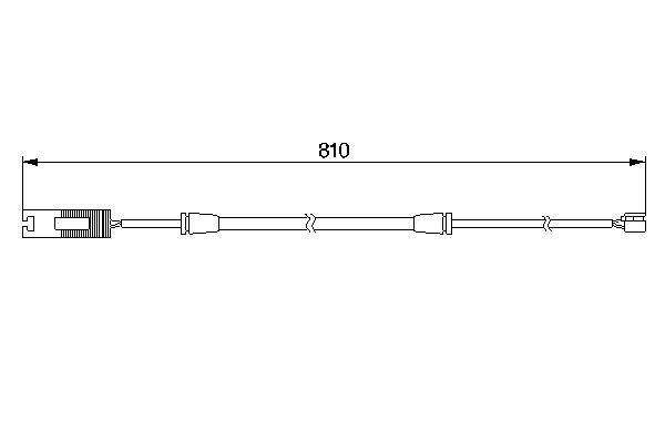 DİSK BALATA İKAZ KABLOSU. ÖN. 810 MM