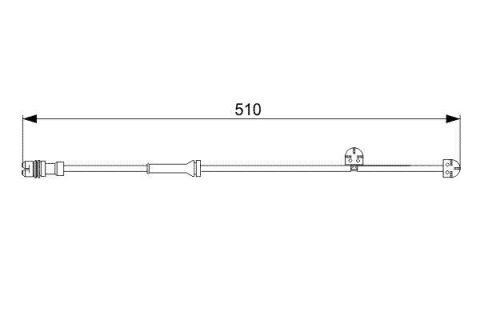 DİSK BALATA İKAZ KABLOSU. 510 MM