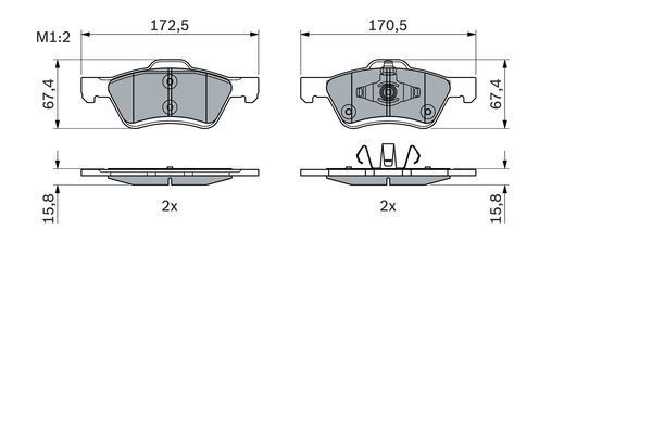 DİSK BALATA ENVOY 4.2 09.2004 - 08.2009; ENVOY 4.2 4X4 09.2001 - 08.2003; ENVOY 4.2 AWD 09.2003 - 08