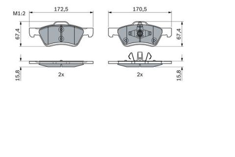 DİSK BALATA ENVOY 4.2 09.2004 - 08.2009; ENVOY 4.2 4X4 09.2001 - 08.2003; ENVOY 4.2 AWD 09.2003 - 08