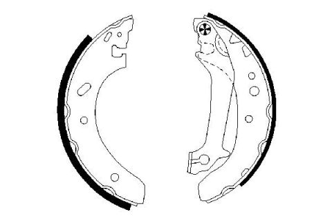 PABUÇLU FREN BALATASI 203x38 MM