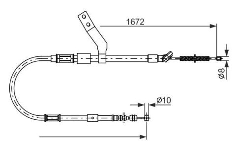 FREN TELİ. 1672 MM