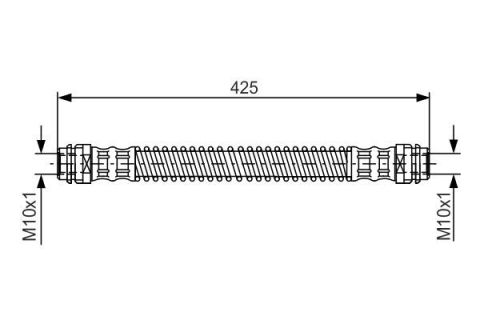 FREN HORTUMU; ARKA. 425.00 MM