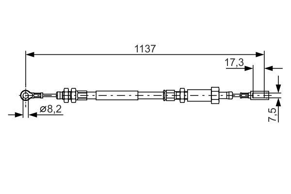 FREN TELİ. 1137 MM