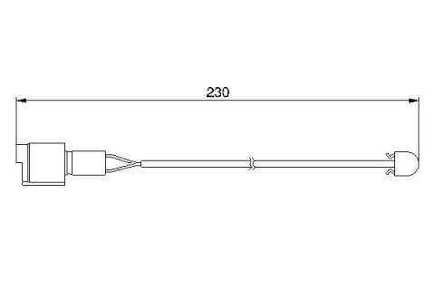 DİSK BALATA İKAZ KABLOSU. ARKA. 220 MM