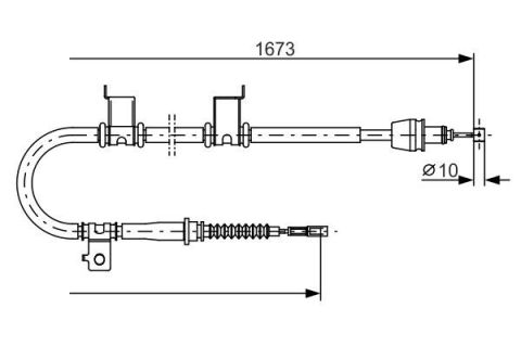 FREN TELİ. 1673 MM