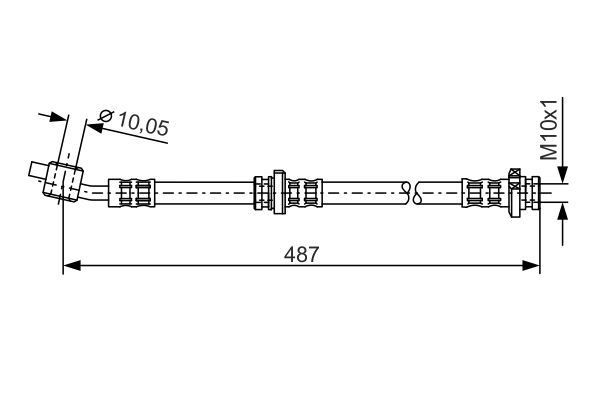 FREN HORTUMU. 487.00 MM