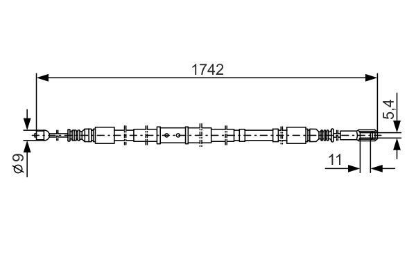 FREN TELİ. 1742 MM