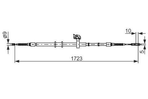 EL FREN TELİ AUDI 80 1.6 91-94 2.0 91-94 2.6-2.8 91-94 1.9T 1390mm/1075mm 3 - 3.3 - 3.5 TON