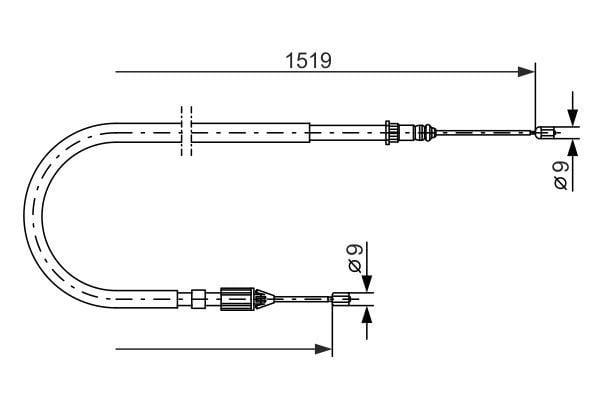 FREN TELİ. 1519 MM