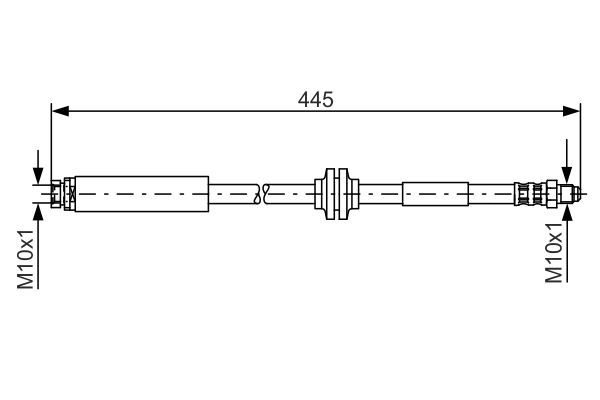 FREN HORTUMU; ARKA. 445.00 MM
