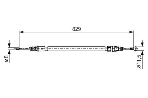 FREN TELİ. 829 MM