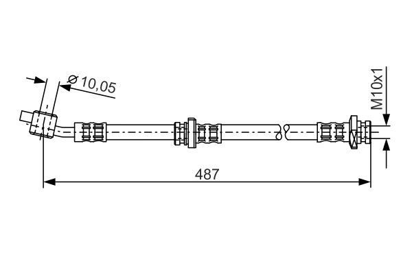 FREN HORTUMU. 487.00 MM