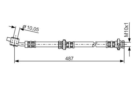FREN HORTUMU. 487.00 MM