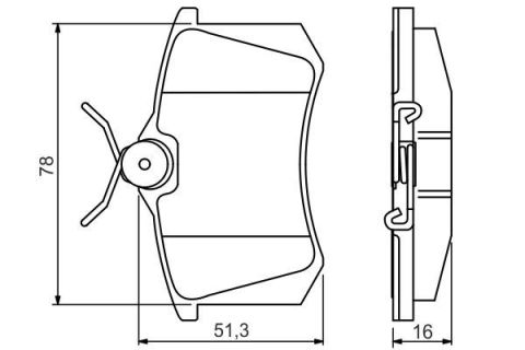 ARKA BALATA FLUENCE-MEGANE II-III-P207-P308-P307-PARTNER-BERLINGO-C2-C3-C4-CROSSLAND- BORA-PASSAT 97 GOLF IV-V-POLO 87x52.9x17